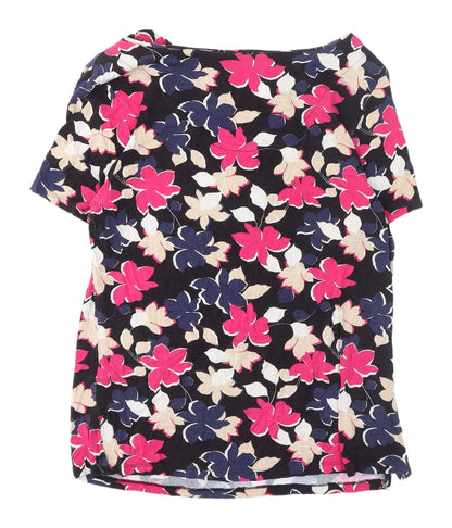Womens UK Size 16 Debenhams Multicoloured Basic T-Shirt