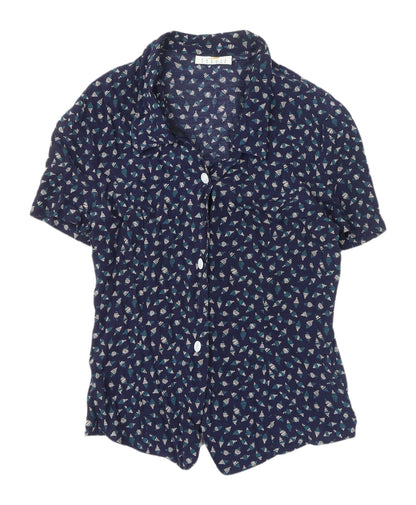 Precis Petite Women's Multicoloured Geometric Button-Up Shirt