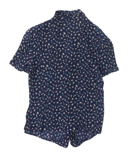 Precis Petite Women's Multicoloured Geometric Button-Up Shirt