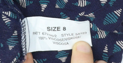 Precis Petite Women's Multicoloured Geometric Button-Up Shirt