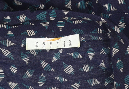 Precis Petite Women's Multicoloured Geometric Button-Up Shirt