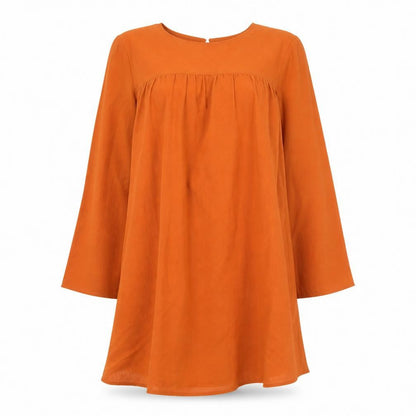 H&M Women's Orange Shift Dress, Size 6, Knee Length
