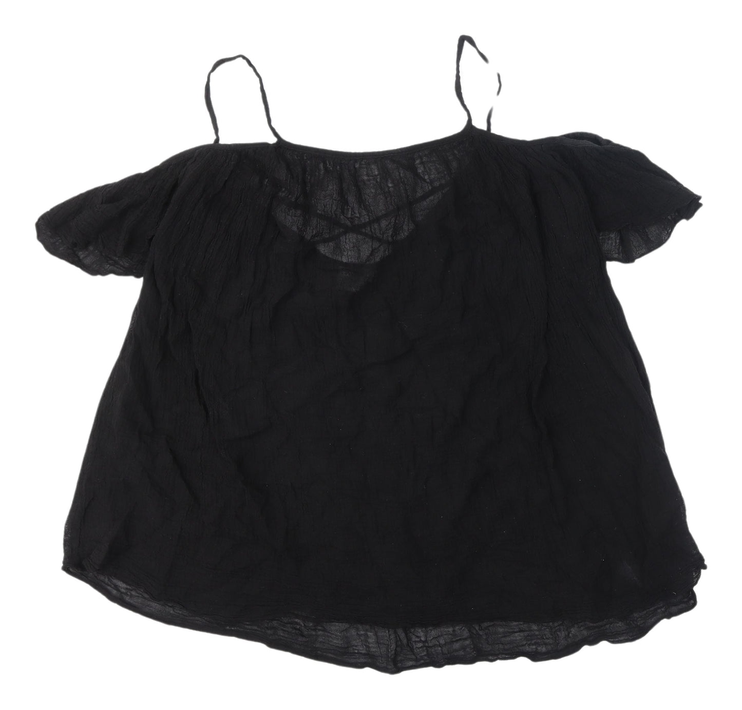 Womens UK Size 12 ASOS Black Camisole Blouse