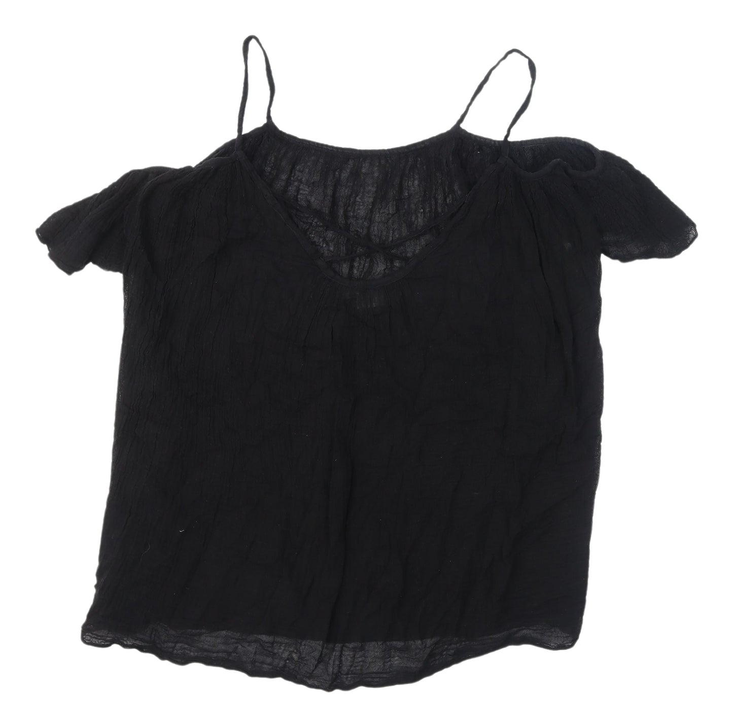 Womens UK Size 12 ASOS Black Camisole Blouse