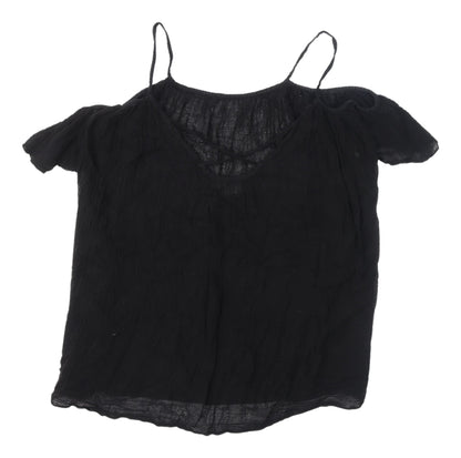 Womens UK Size 12 ASOS Black Camisole Blouse