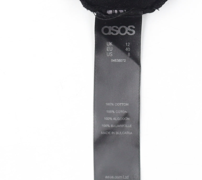 Womens UK Size 12 ASOS Black Camisole Blouse
