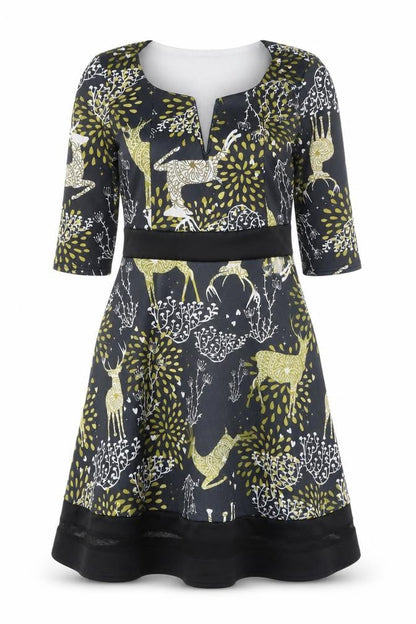 Want That Trend Women's Multicoloured A-Line Dress