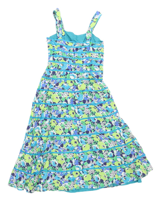Monsoon Women's Multicoloured Floral Dress Size 8