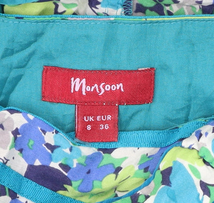 Monsoon Women's Multicoloured Floral Dress Size 8