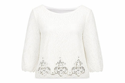 Womens UK Size 14 Together White Tunic Blouse