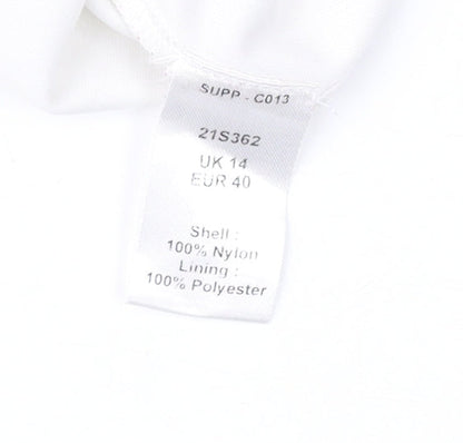 Womens UK Size 14 Together White Tunic Blouse