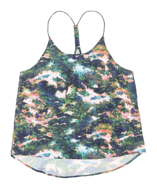 Womens UK Size 10 H&M Multicoloured Basic Tank