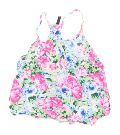 Womens UK Size 12 Divided Multicoloured Camisole Tank