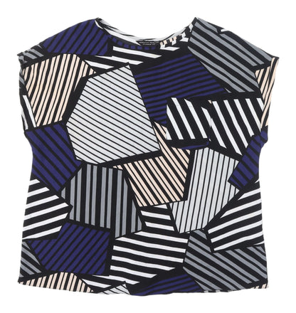 Womens UK Size 18 Dorothy Perkins Multicoloured Basic Blouse