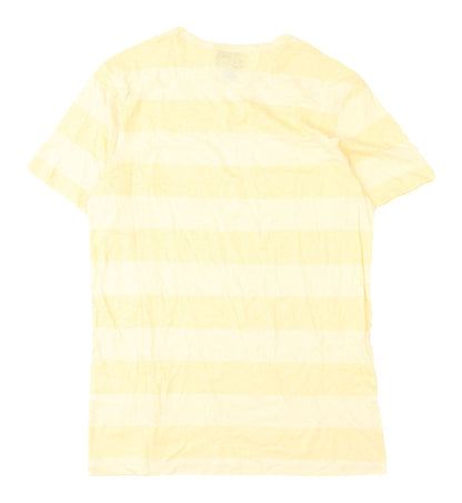 Mens UK Size XS H&M Yellow  T-Shirt
