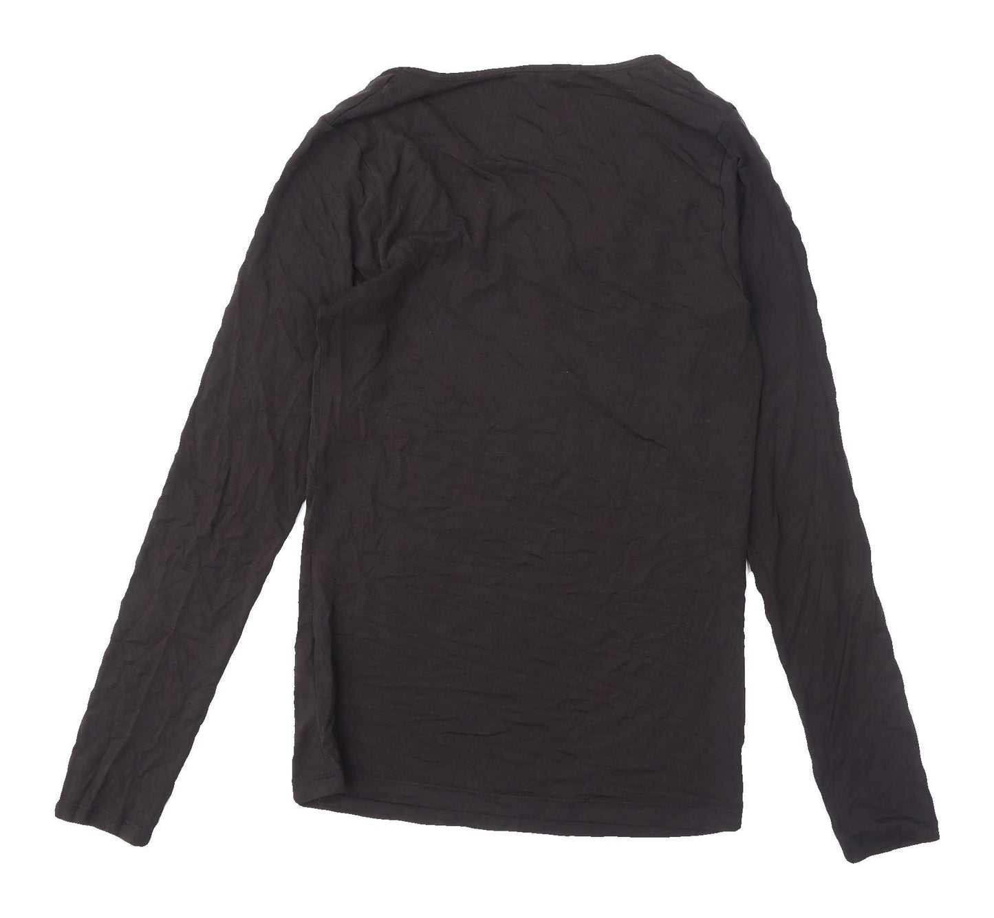 Pour Moi Women's Black Long Sleeve Scoop Neck T-Shirt