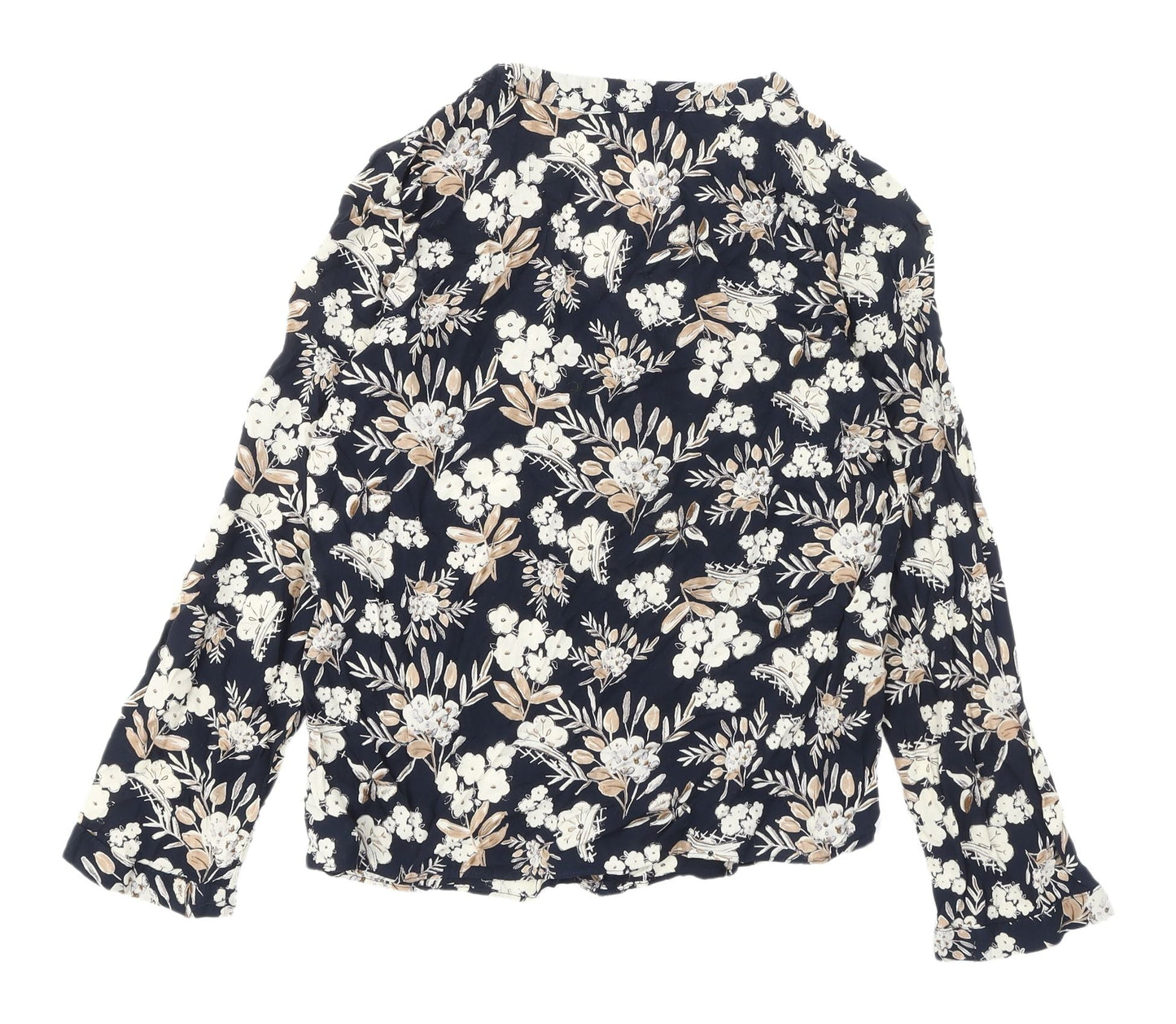 Womens UK Size XS Zara Multicoloured Basic Blouse
