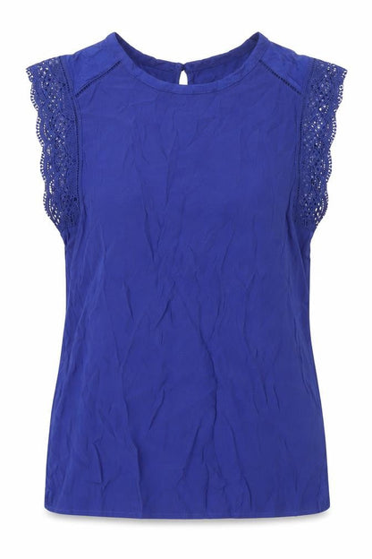 Womens UK Size 8 Marks and Spencer Blue Basic Blouse
