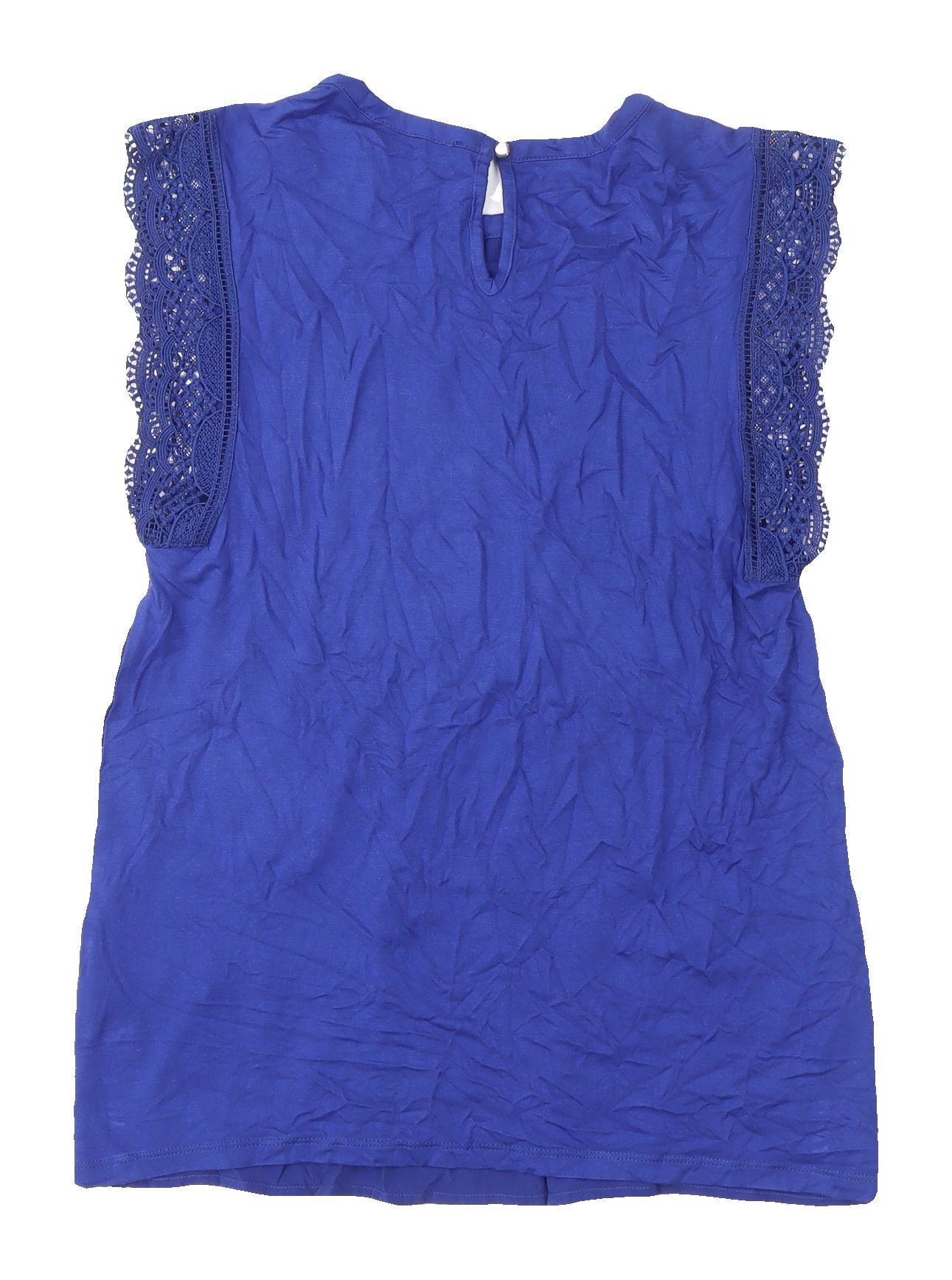 Womens UK Size 8 Marks and Spencer Blue Basic Blouse