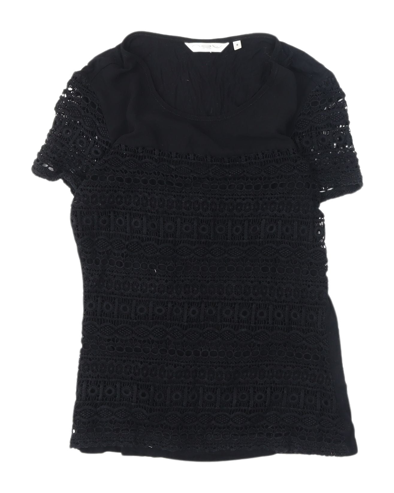 Womens UK Size 8 New Look Black  Blouse