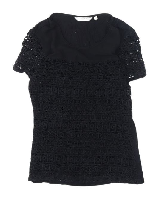 Womens UK Size 8 New Look Black  Blouse