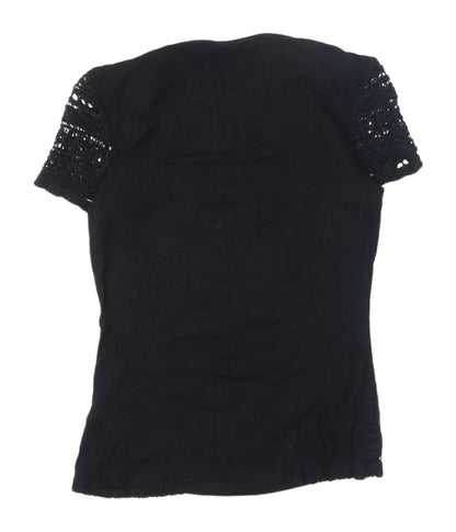 Womens UK Size 8 New Look Black  Blouse