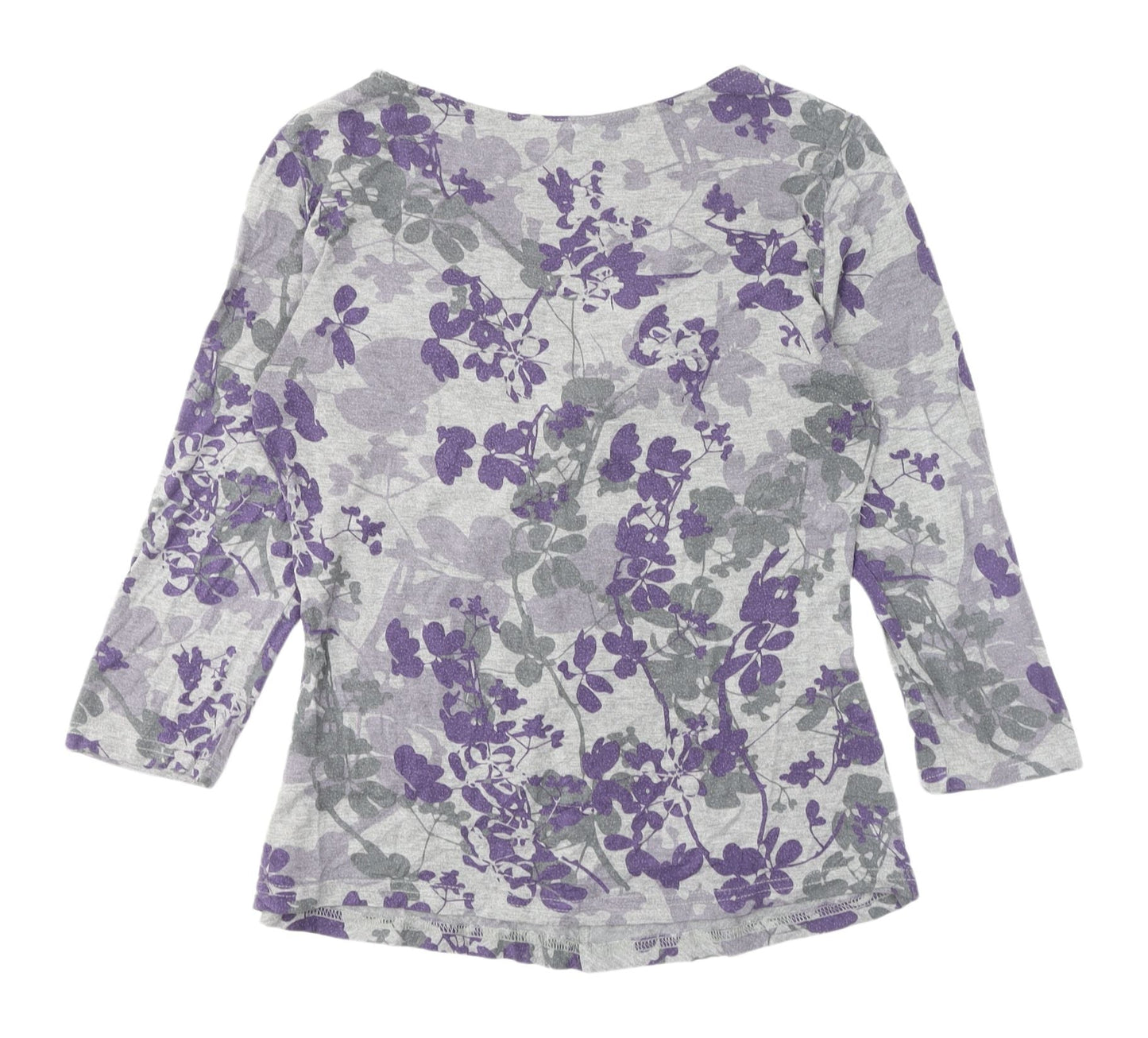 Phase Eight Women's Grey Floral Tunic, Size 12, Excellent