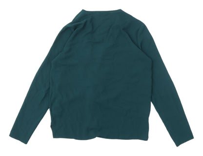 Womens UK Size 10 Topshop Green Wrap Blouse