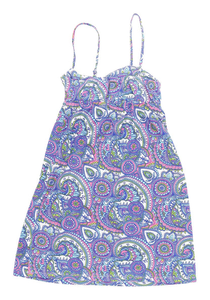 BEYOU Women's Multicoloured Paisley Slip Dress