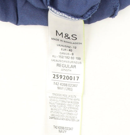 Marks & Spencer Women's Blue A-Line Dress Size 12