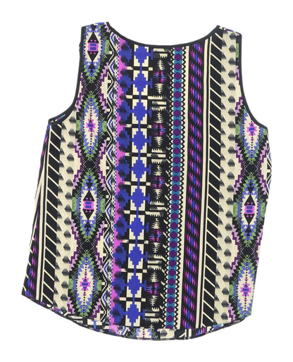 Miss Selfridge Womens Aztec Multicoloured Tank Top, Size 8