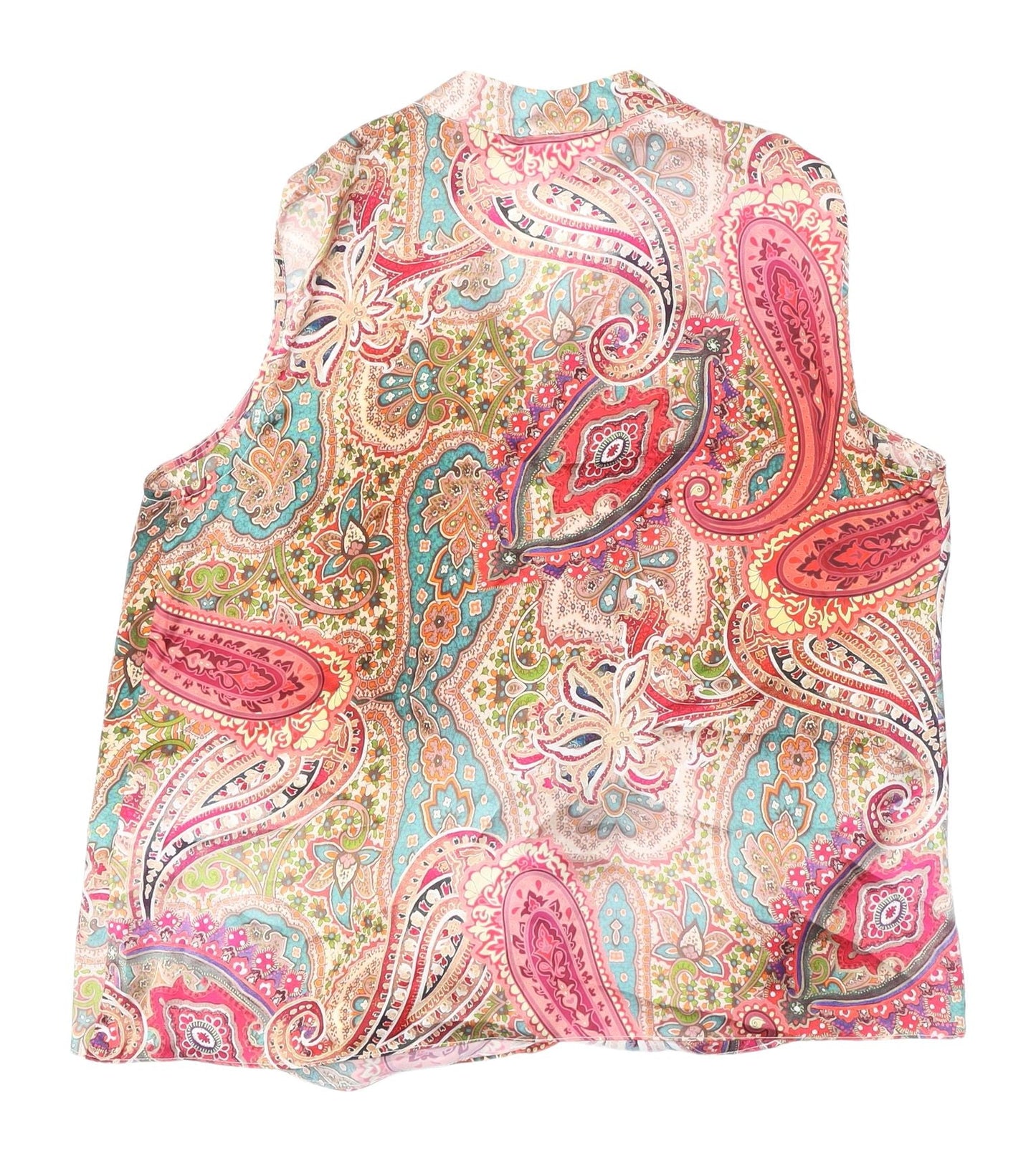 Womens UK Size 12 Wallis Multicoloured Wrap Blouse