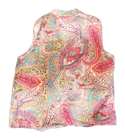 Womens UK Size 12 Wallis Multicoloured Wrap Blouse
