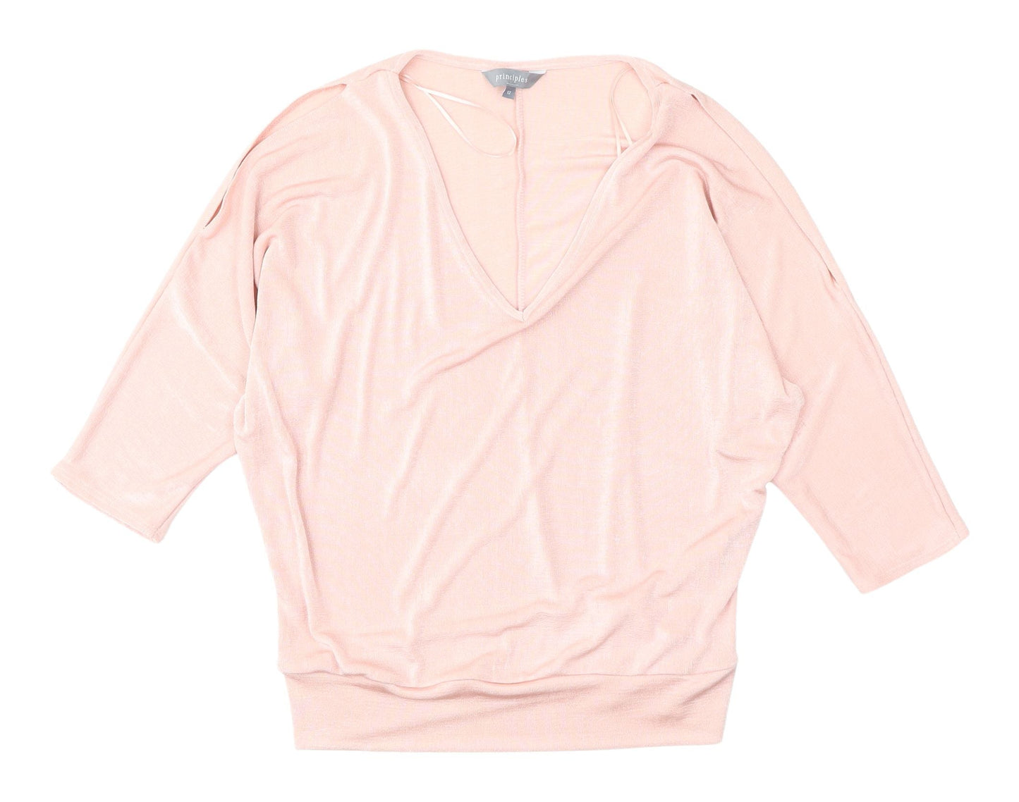 Womens UK Size 12 Principles Pink Basic Blouse
