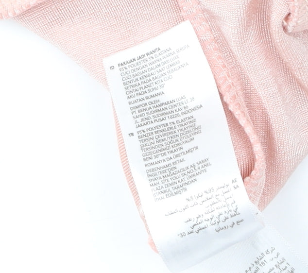 Womens UK Size 12 Principles Pink Basic Blouse