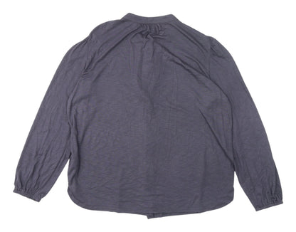 Womens UK Size 12 Marks and Spencer Grey  Blouse