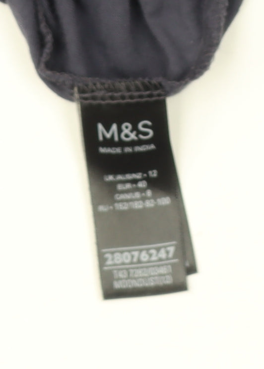 Womens UK Size 12 Marks and Spencer Grey  Blouse