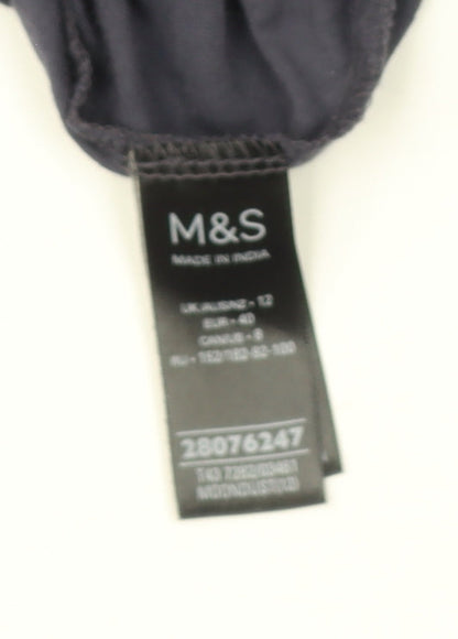 Womens UK Size 12 Marks and Spencer Grey  Blouse