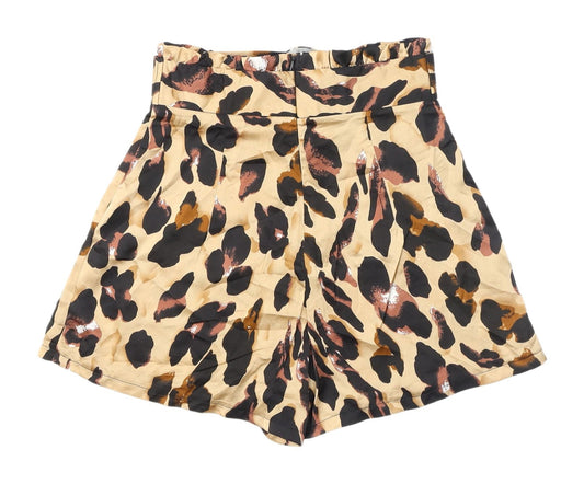 Quiz Women's Multicoloured Animal Print Paperbag Shorts