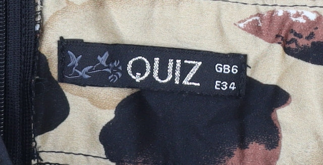 Quiz Women's Multicoloured Animal Print Paperbag Shorts