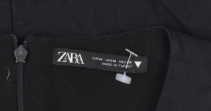 Zara Women's Black Bodycon Cut Out Dress Size 12