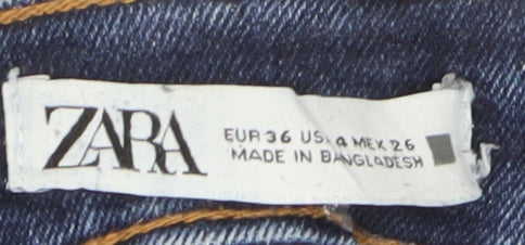 Zara Women's Blue Skinny Jeans Size 8