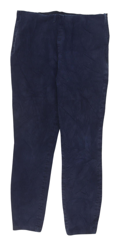 Womens UK Size 30 Uniqlo Regular Fit Chino Blue Trousers