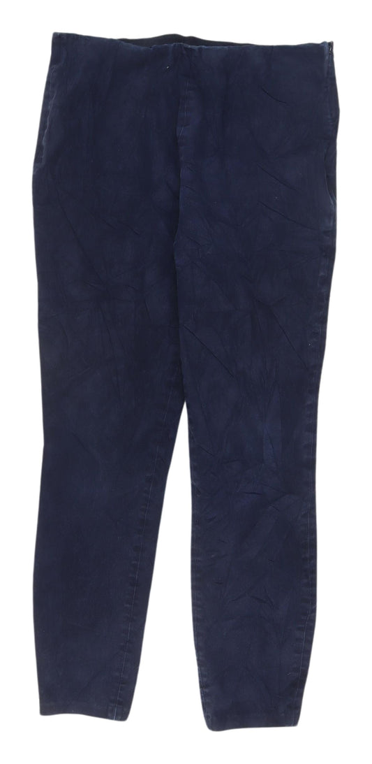Womens UK Size 30 Uniqlo Regular Fit Chino Blue Trousers