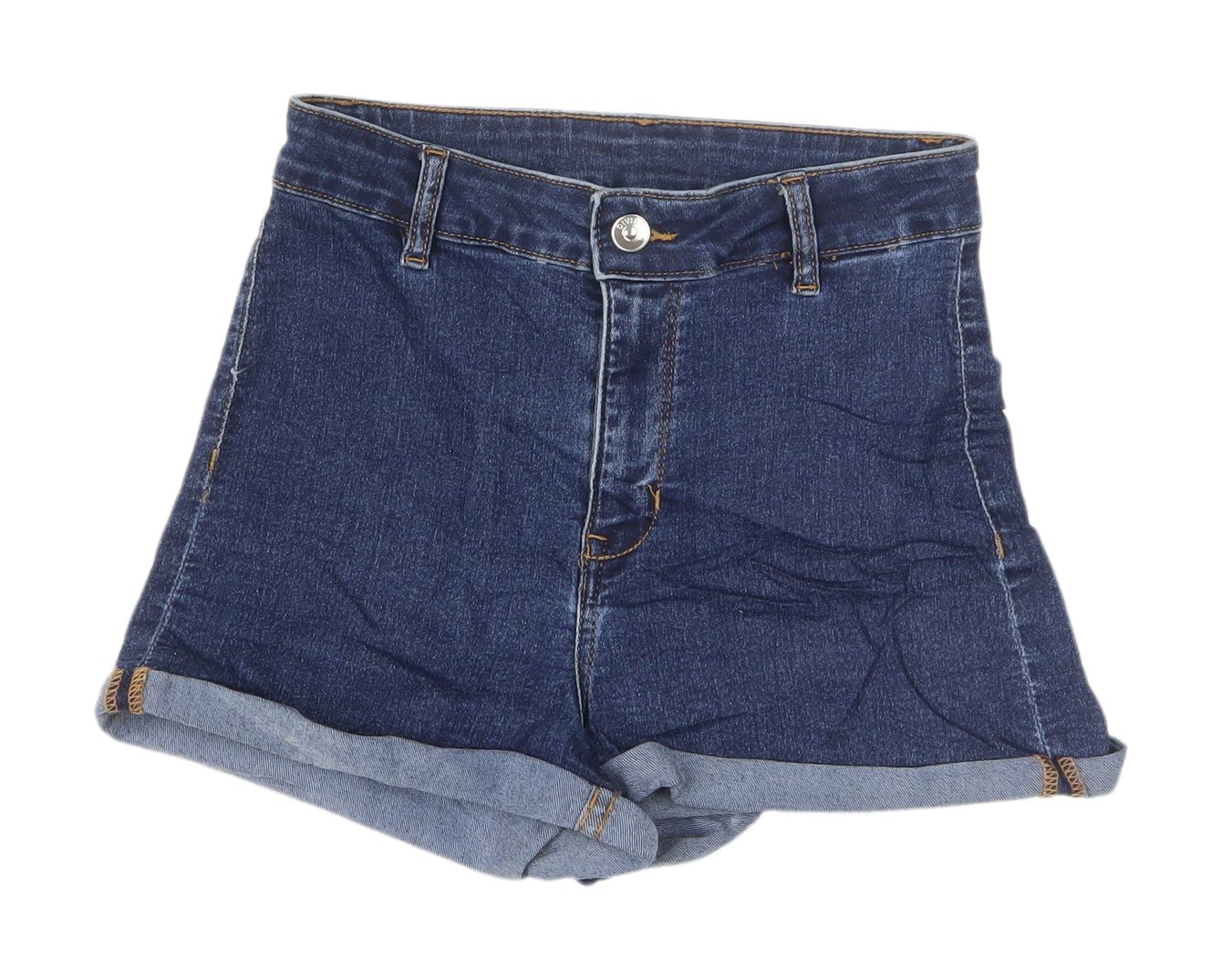 H&M Women's Blue Denim Cut-Off Shorts Size 10
