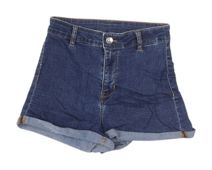 H&M Women's Blue Denim Cut-Off Shorts Size 10