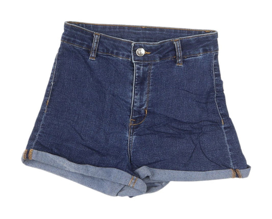 H&M Women's Blue Denim Cut-Off Shorts Size 10