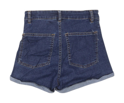 H&M Women's Blue Denim Cut-Off Shorts Size 10