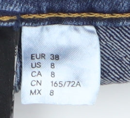 H&M Women's Blue Denim Cut-Off Shorts Size 10