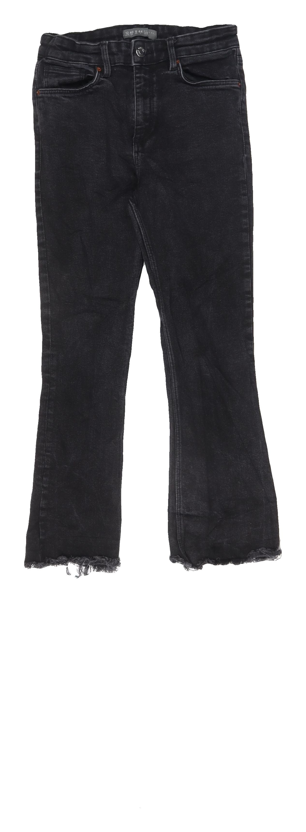 Denim Co. Women's Black Flared Denim Jeans Size 12